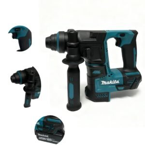 "Makita 171 Rotary Hammer, featuring advanced anti-vibration technology for enhanced comfort, delivers powerful drilling and chiselling performance, ideal for a wide range of construction applications."